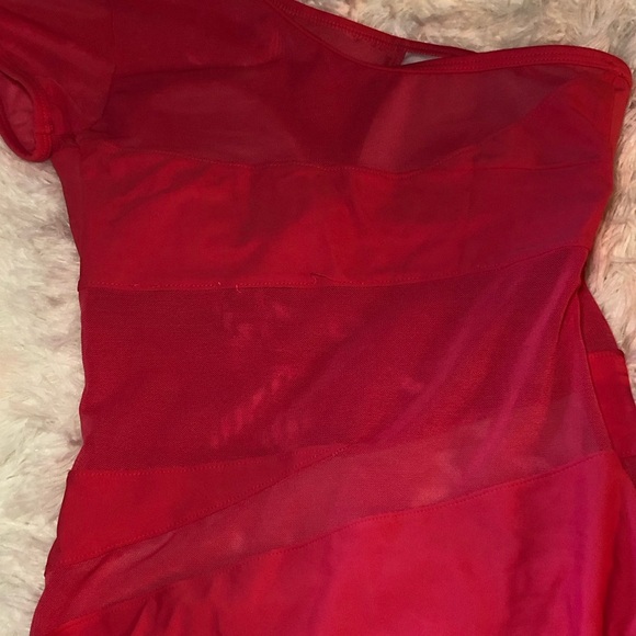 VENUS Red Deep Pink One-Shoulder One Piece Swimsuit - Picture 11 of 15